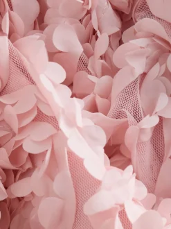 Rose - 3D Fleuri Occasion Robe (3-14ans)