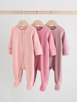 Rose - Dors-bien bébé à fermeture éclair bidirectionnelle (0-2ans)