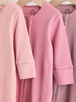 Rose - Dors-bien bébé à fermeture éclair bidirectionnelle (0-2ans)