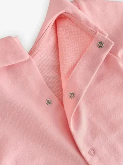 Rose - Dors-bien Moschino bébé à logo, bonnet et bavoir avec coffret cadeau