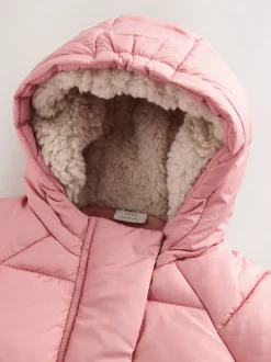 Rose - Doudoune Bébé à capuche (0mois-2ans)