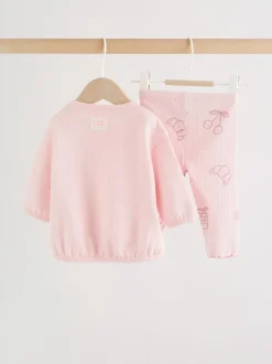 Rose - Ensemble 2 Pieces pour Sweat-shirt et Leggings BÉBÉ (0mois-2ans)