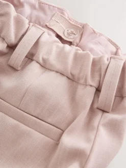 Rose - Ensemble pantalon blazer et nœud papillon (3mois à9ans)