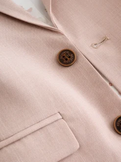 Rose - Ensemble pantalon blazer et nœud papillon (3mois à9ans)