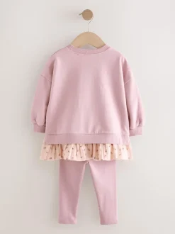 Rose - Ensemble Top et Leggings à manches longues (3mths-7yrs)