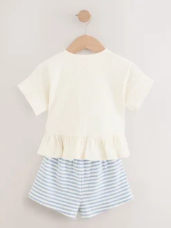 Rose - Ensemble t-shirt et short 2 (3mois à7ans)