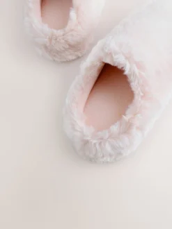 Rose - Faux Fur Mule Slippers