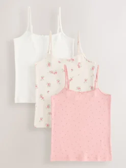 Rose - Gilets cami imprimés à bretelles Lot de 3 (1.5-16ans)
