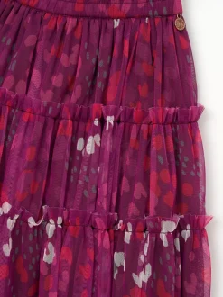 Rose - Jupe Angel & Rocket Mae en maille à imprimé fleuri