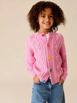 Rose - Little Bird by Jools Oliver Cardigan en Coton Torsade