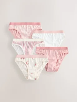 Rose - Lot 5 slips de bikini (1.5-16ans)