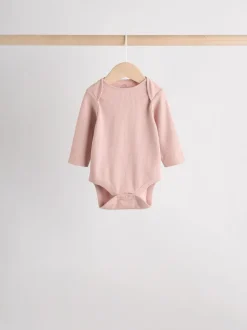 Rose - Lot de 5 bodies à manches longues pour bébé