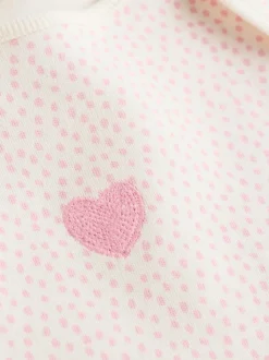 Rose - Lot de 5 bodys à manches longues pour bébé