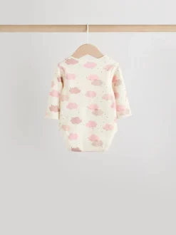 Rose - Lot de 5 bodys à manches longues pour bébé