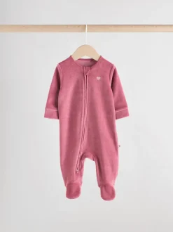 Rose - Lot de 2 dors-bien bébé en velours (0mois2ans)