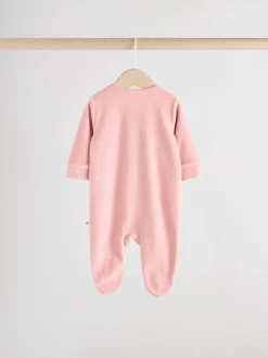 Rose - Lot de 2 dors-bien bébé en velours (0mois2ans)