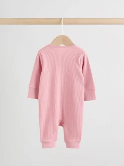 Rose - Lot de 5 dors-bien sans pieds zippés pour bébé (0mois3ans)