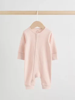 Rose - Lot de 5 dors-bien sans pieds zippés pour bébé (0mois3ans)