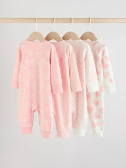 Rose - Lot de 4 dors-bien zippés pour Bébé Imprimé (0mois à3ans)