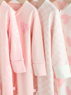 Rose - Lot de 4 dors-bien zippés pour Bébé Imprimé (0mois à3ans)