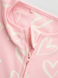 Rose - Lot de 4 dors-bien zippés pour Bébé Imprimé (0mois à3ans)