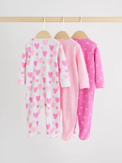 Rose - Lot de 3 dors-bien zippés bidirectionnels bébé (0-2ans)