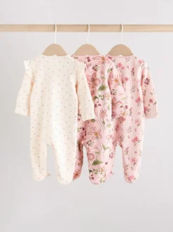 Rose - Lot de 3 dors-bien zippés bidirectionnels (0-2ans)