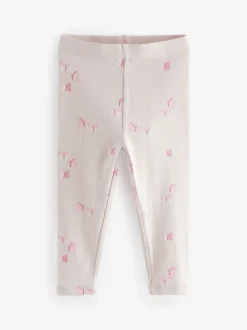 Rose - Lot de 5 leggings côtelés (3mois-7ans)