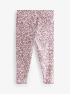 Rose - Lot de 5 leggings côtelés (3mois-7ans)