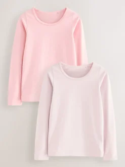 Rose - Manches longues Gilets 2 Lot (1.5-12ans)