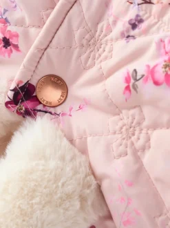 Rose - Manteau Bébé fleuri (0mois-2ans)