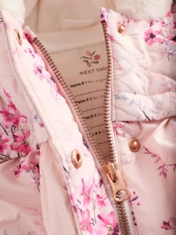 Rose - Manteau Bébé fleuri (0mois-2ans)