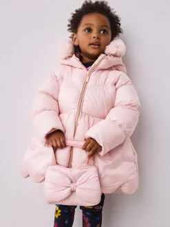 Rose - Manteau rembourré Baker by Ted Baker festonné imperméable avec sac amovible