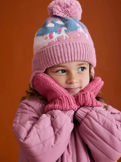 Rose - Mitaines JoJo Maman Bébé