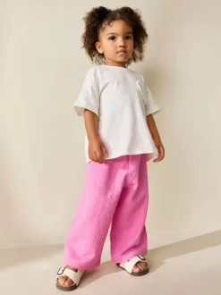 Rose - Pantalon large (3 mois-7 ans)