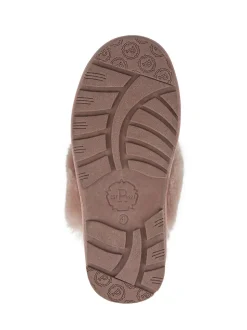 Rose - Pavers Chaussons doublés en peau de mouton
