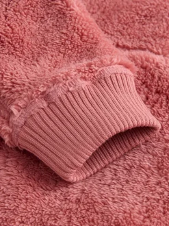 Rose - Polaire Superdry quart zippée