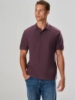 Rose - Polos texturé Coupe classique