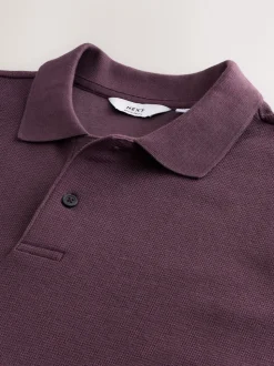 Rose - Polos texturé Coupe classique