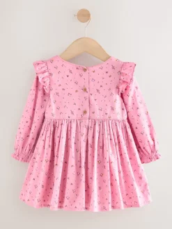 Rose - Robe à manches longues à volants (3mois8ans)