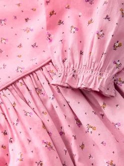 Rose - Robe à manches longues à volants (3mois8ans)