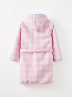 Rose - Robe de chambre à capuche en coton