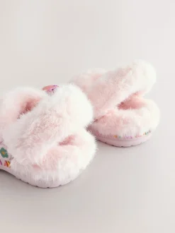 Rose - Sabots chaussons doublés confortables Peppa Pig