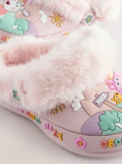 Rose - Sabots chaussons doublés confortables Peppa Pig