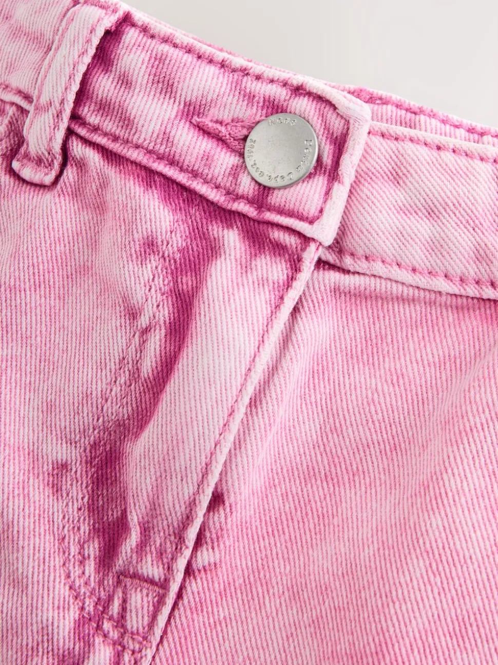 Rose - 100Shorts en coton % Frayed Edge Distressed (3-16yrs)
