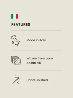 Rose - Signature Made In Italie Imprimé Mélange Look Cravate