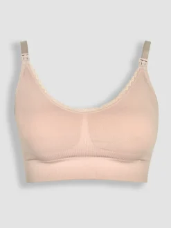 Rose - Soutien-gorge de grossesse et d’allaitement Emma Jane à bordure en dentelle