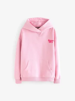 Rose - Superdry Sweat à capuche Essentiel