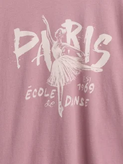 Rose - T-shirt graphique Gap décontracté (4-13ans) (4-13ans)