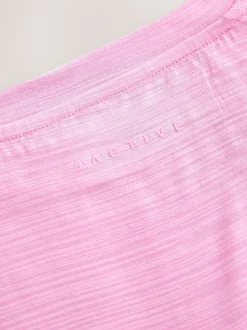 Rose - T-shirt léger à manches courtes Col rond Active